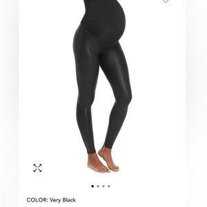 SPANX maternity Faux Leather Leggings
